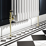 Chatsworth Traditional Brushed Brass & Black Thermostatic Radiator Valve - Energy Saving