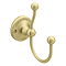 Chatsworth Traditional Brushed Brass Double Robe Hook