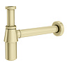 Chatsworth Traditional Brushed Brass Unslotted Basin Waste & Bottle Trap Set