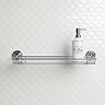 Chatsworth Traditional Chrome & Glass Bathroom Shelf