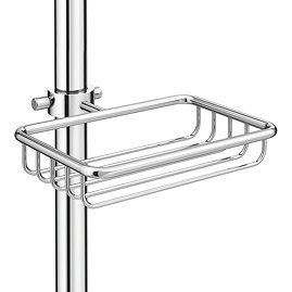 Chatsworth Traditional Clamp-On Soap Basket Large Image