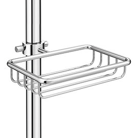 Chatsworth Traditional Clamp-On Soap Basket Large Image