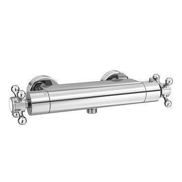 Chatsworth Traditional Crosshead Bottom Outlet Thermostatic Bar Shower Valve  Profile Large Image