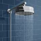 Chatsworth Traditional Crosshead Shower Bar Valve + 200mm Overhead Shower  Profile Large Image