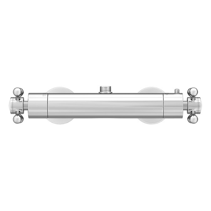 Chatsworth Traditional Thermostatic Bar Shower Valve & Arching Riser Kit - Chrome