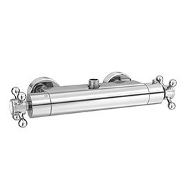 Chatsworth Traditional Crosshead Top Outlet Thermostatic Bar Shower Valve Medium Image