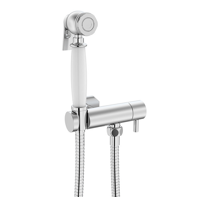 Chatsworth Traditional Douche Shower Spray Kit with Bar Shut-Off Valve and Hose Chrome