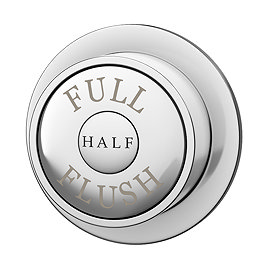 Chatsworth Traditional Dual Flush Push Button - Chrome Large Image