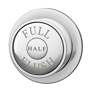 Chatsworth Traditional Dual Flush Push Button - Chrome Plated  Standard Large Image