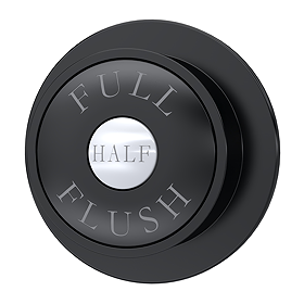 Chatsworth Traditional Dual Flush Push Button - Black