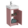 Chatsworth Traditional Dusky Pink Vanity - 425mm Wide with Chrome Handle