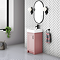 Chatsworth Traditional Dusky Pink Vanity - 425mm Wide with Matt Black Handle
