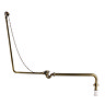 Chatsworth Traditional Exposed Bath Waste Kit Including Shallow P Trap - Antique Brass