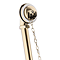 Chatsworth Traditional Exposed Bath Waste Kit Including Shallow P Trap - Brushed Brass