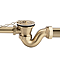 Chatsworth Traditional Exposed Bath Waste Kit Including Shallow P Trap - Brushed Brass
