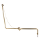 Chatsworth Traditional Exposed Bath Waste Kit Including Shallow P Trap - Brushed Brass
