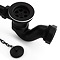 Chatsworth Traditional Exposed Bath Waste Kit Including Shallow P Trap - Matt Black