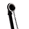Chatsworth Traditional Exposed Bath Waste Kit Including Shallow P Trap - Matt Black