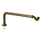 Chatsworth Traditional Exposed Shallow Seal Bath Trap & Pipe Antique Brass