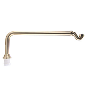 Chatsworth Traditional Exposed Shallow Seal Bath Trap & Pipe Brushed Brass