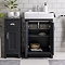 Chatsworth Traditional Graphite 560mm Vanity Sink + 300mm Cupboard Unit