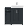 Chatsworth Traditional Graphite 560mm Vanity Sink + 300mm Cupboard Unit  additional Large Image