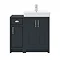 Chatsworth Traditional Graphite 560mm Vanity Sink + 300mm Cupboard Unit  additional Large Image