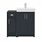 Chatsworth Traditional Graphite 560mm Vanity Sink + 300mm Cupboard Unit additional Large Image