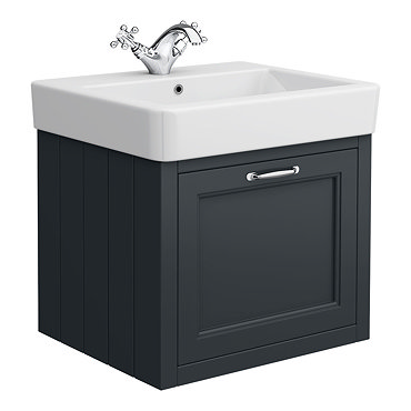 Chatsworth Traditional Graphite 560mm Wall Hung Vanity  Profile Large Image