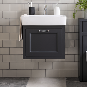 Chatsworth Traditional Graphite 560mm Wall Hung Vanity