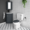 Chatsworth Traditional Graphite Corner Vanity Unit