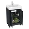 Chatsworth Traditional Graphite Double Basin Vanity + Cupboard Combination Unit  Standard Large Image