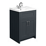 Chatsworth Traditional Graphite Vanity 620mm Wide
