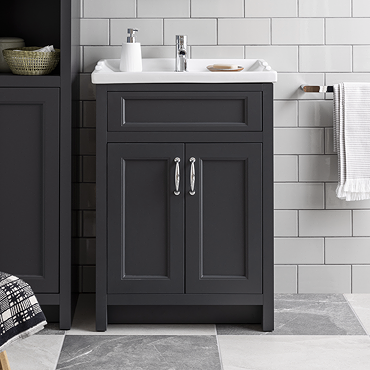 Chatsworth Traditional Graphite Vanity 620mm Wide