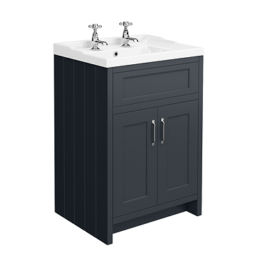 Chatsworth Traditional Graphite Vanity 620mm Wide