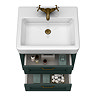 Chatsworth Traditional Green 560mm 2 Drawer Wall Hung Vanity