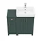 Chatsworth Traditional Green 560mm Vanity Sink + 300mm Cupboard Unit  additional Large Image