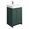 Chatsworth Traditional Green 560mm Vanity Sink + 300mm Cupboard Unit  Feature Large Image