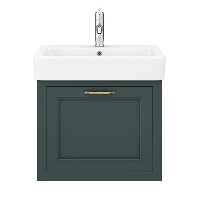 Chatsworth Traditional Green 560mm Wall Hung Vanity  Feature Large Image