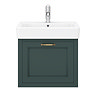 Chatsworth Traditional Green 560mm Wall Hung Vanity  Feature Large Image
