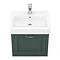 Chatsworth Traditional Green 560mm Wall Hung Vanity  In Bathroom Large Image
