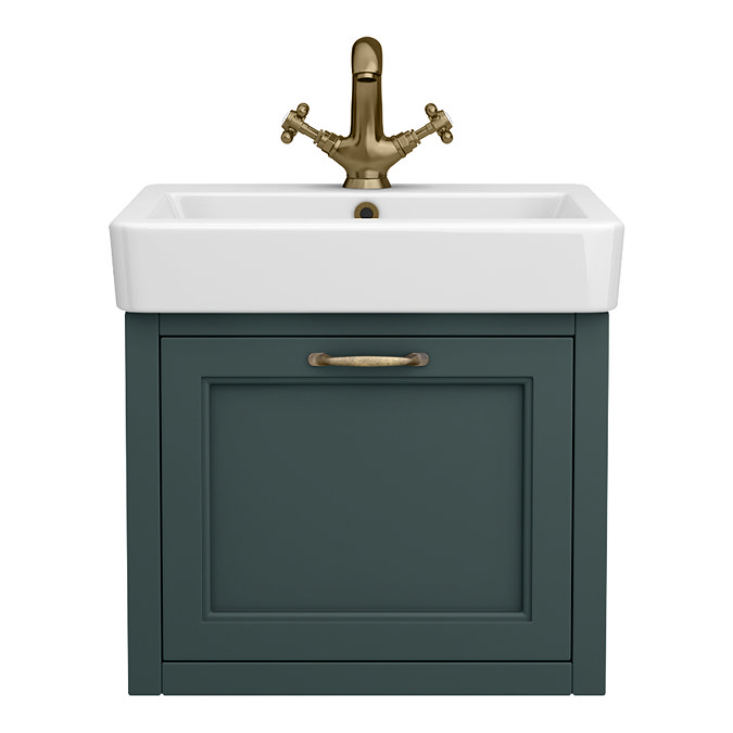 Chatsworth Traditional Green 560mm Wall Hung Vanity