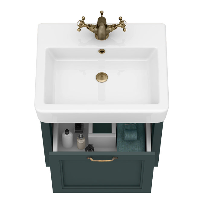 Chatsworth Traditional Green 560mm Wall Hung Vanity