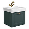 Chatsworth Traditional Green 560mm Wall Hung Vanity