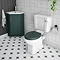 Chatsworth Traditional Green Corner Vanity Unit  Feature Large Image