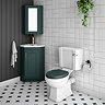 Chatsworth Traditional Green Corner Vanity Unit
