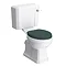 Chatsworth Traditional Green Countertop Vanity Unit + Close Coupled Toilet Package