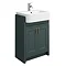 Chatsworth Traditional Green Semi-Recessed Vanity - 600mm Wide Large Image