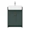 Chatsworth Traditional Green Semi-Recessed Vanity Unit + Toilet Package  Feature Large Image