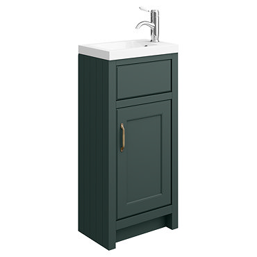 Chatsworth Traditional Green Small Vanity - 400mm Wide  Profile Large Image
